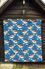 Pirate Bear Pattern Print Quilt-grizzshop