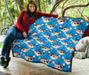 Pirate Bear Pattern Print Quilt-grizzshop