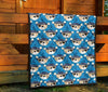 Pirate Bear Pattern Print Quilt-grizzshop