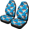 Pirate Bear Pattern Print Universal Fit Car Seat Covers-grizzshop