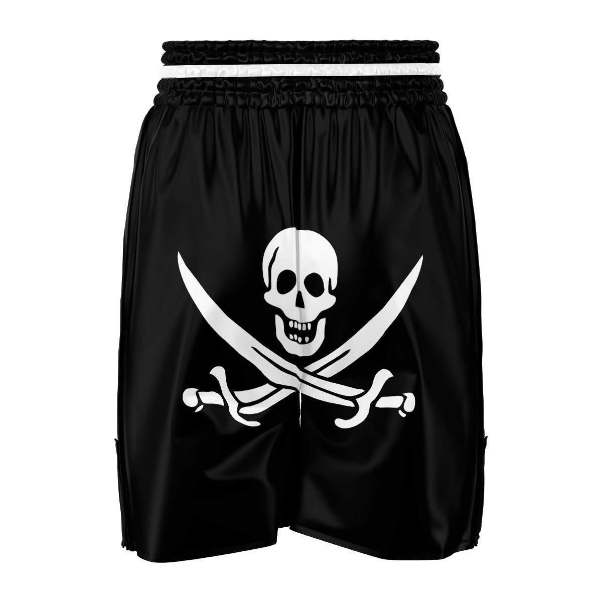 Pirate Flag Calico Jack Print Boxing Shorts-grizzshop