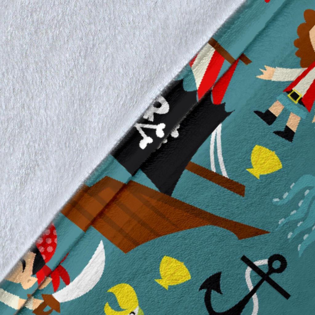 Pirate Pattern Print Blanket-grizzshop