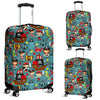 Pirate Pattern Print Luggage Cover Protector-grizzshop