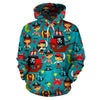 Pirate Pattern Print Men Women Pullover Hoodie-grizzshop