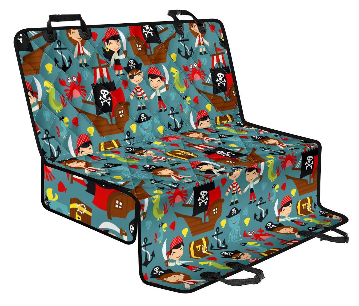Pirate Pattern Print Pet Car Seat Cover-grizzshop