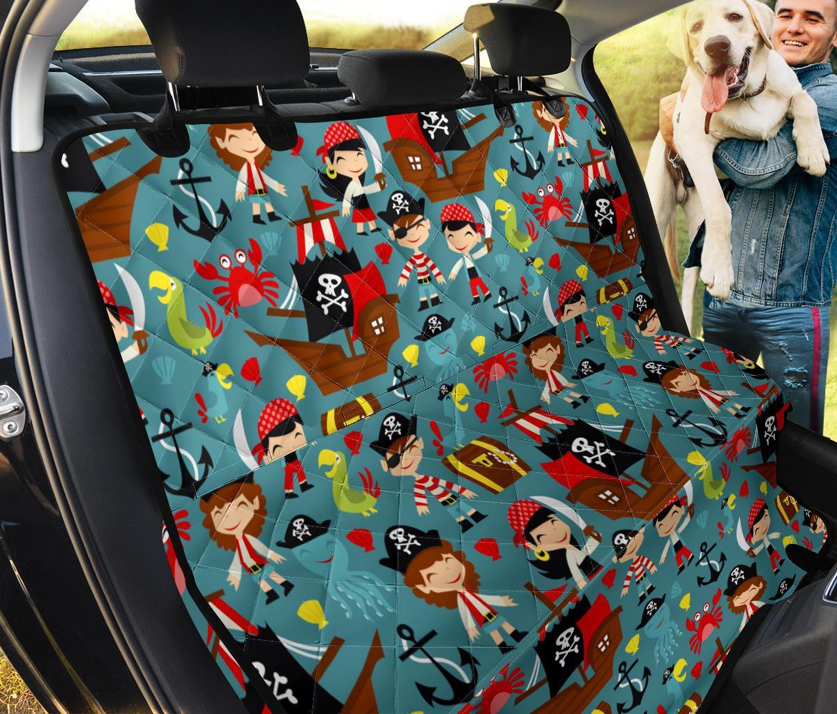Pirate Pattern Print Pet Car Seat Cover-grizzshop