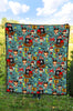 Pirate Pattern Print Quilt-grizzshop