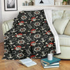 Pirate Skull Pattern Print Blanket-grizzshop