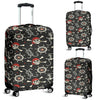 Pirate Skull Pattern Print Luggage Cover Protector-grizzshop