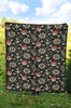 Pirate Skull Pattern Print Quilt-grizzshop