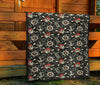 Pirate Skull Pattern Print Quilt-grizzshop