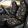 Pirate Skull Pattern Print Universal Fit Car Seat Covers-grizzshop