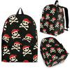 Pirate Skull Print Pattern Backpack-grizzshop