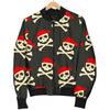 Pirate Skull Print Pattern Men's Bomber Jacket-grizzshop