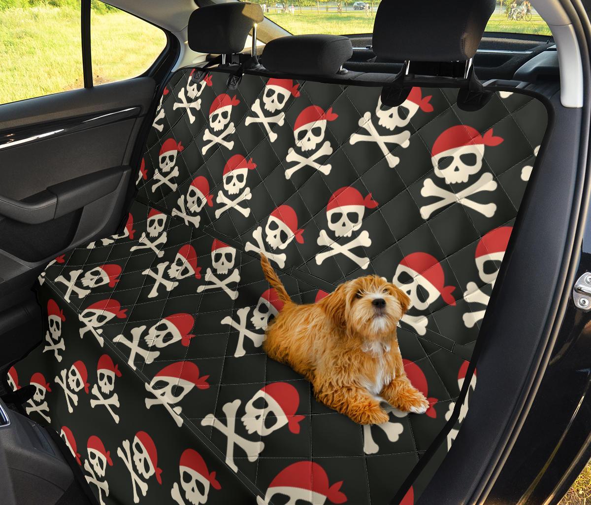 Pirate Skull Print Pattern Pet Car Seat Cover-grizzshop