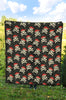 Pirate Skull Print Pattern Quilt-grizzshop