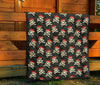 Pirate Skull Print Pattern Quilt-grizzshop