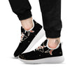 Pisces Constellation Print White Athletic Shoes-grizzshop