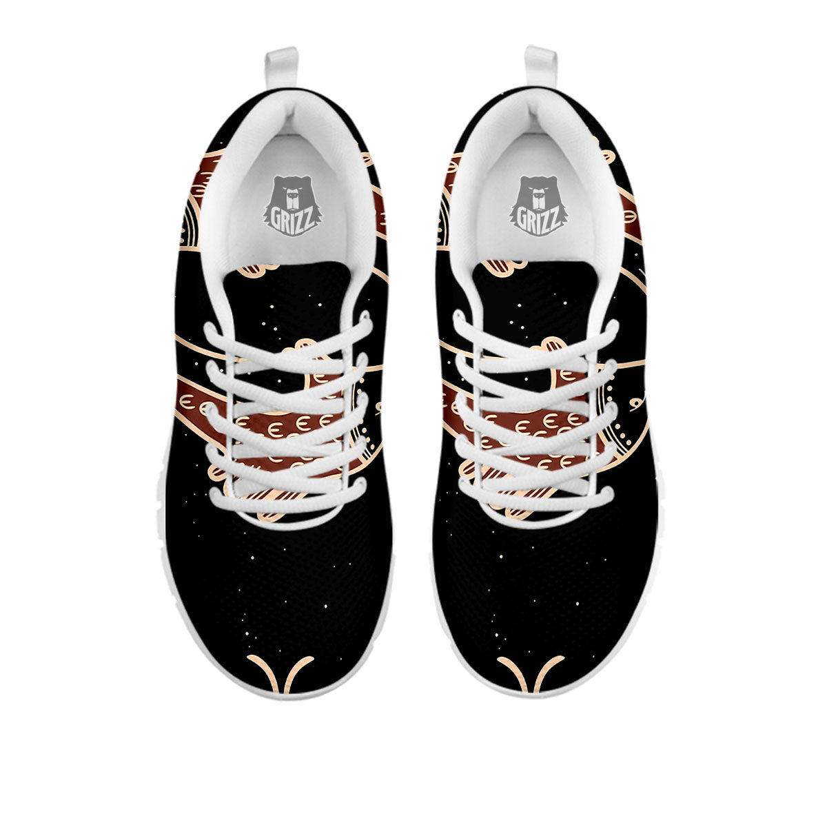 Pisces Constellation Print White Sneaker-grizzshop