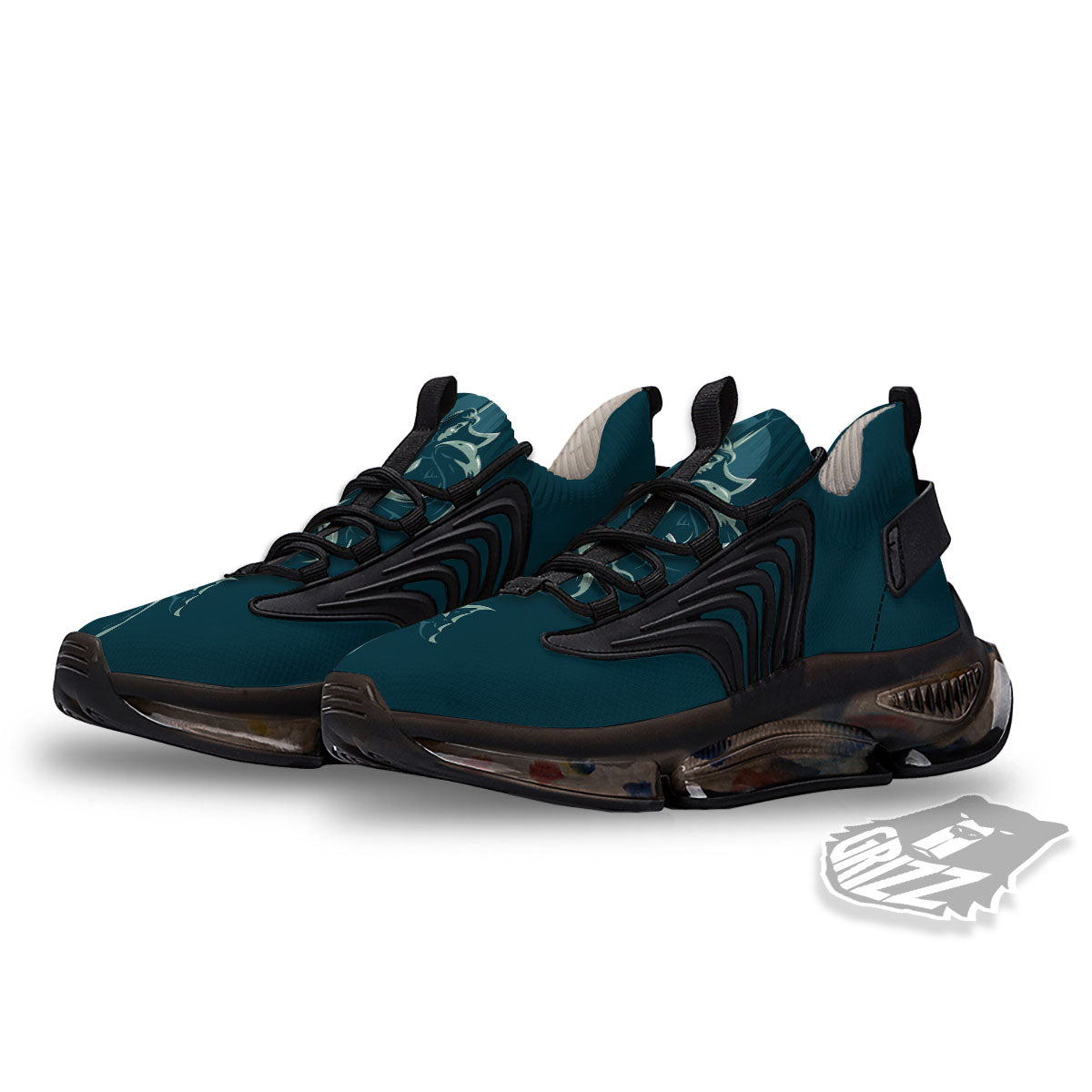 Pisces Sign Astrology Print Black Gym Shoes-grizzshop