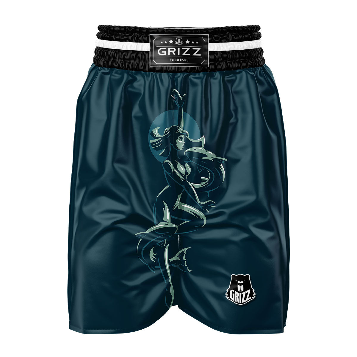 Pisces Sign Astrology Print Boxing Shorts-grizzshop