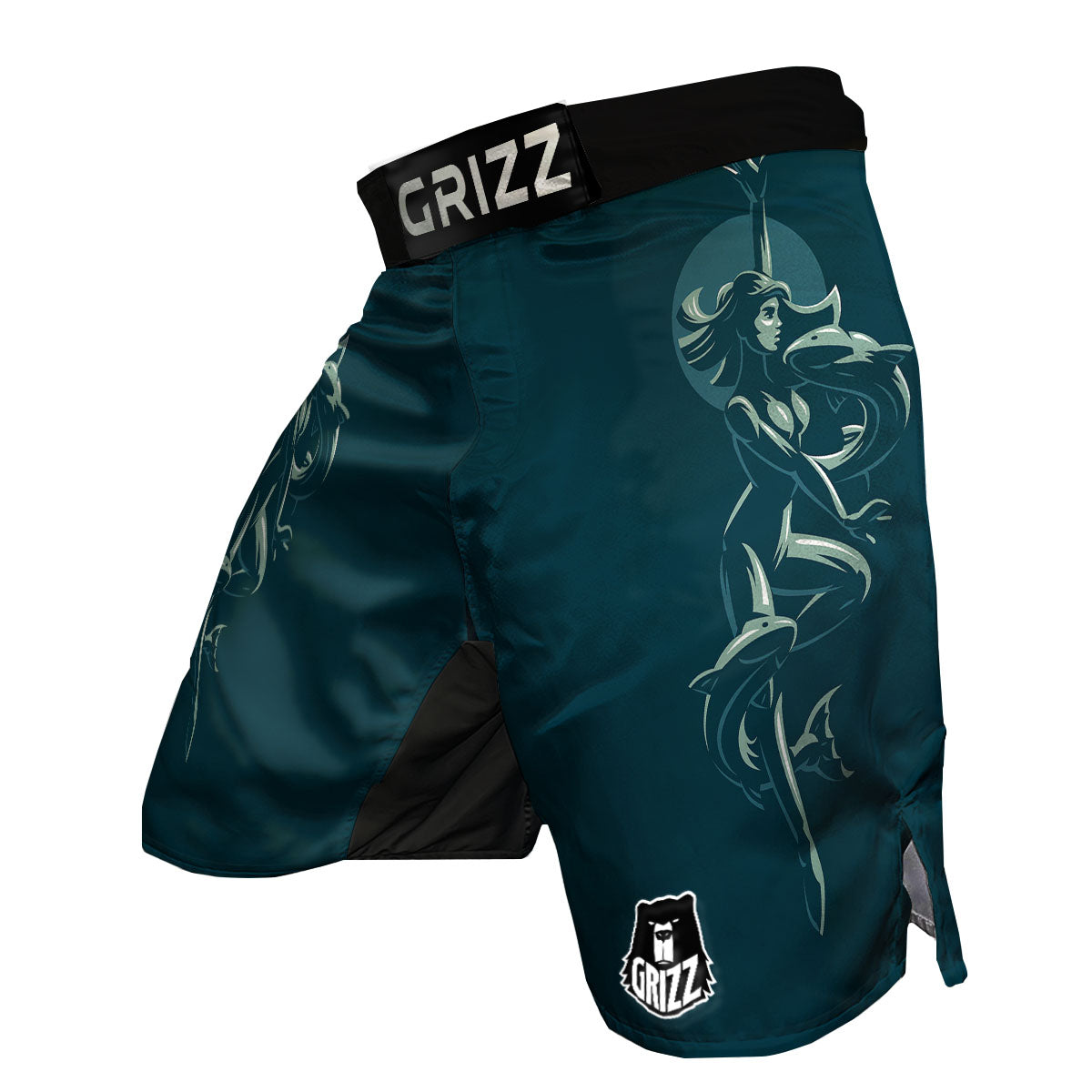 Pisces Sign Astrology Print MMA Shorts-grizzshop