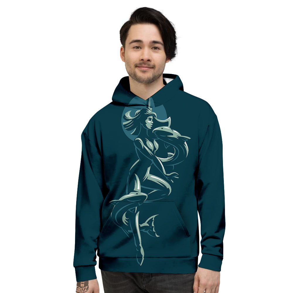 Pisces Sign Astrology Print Men's Hoodie-grizzshop
