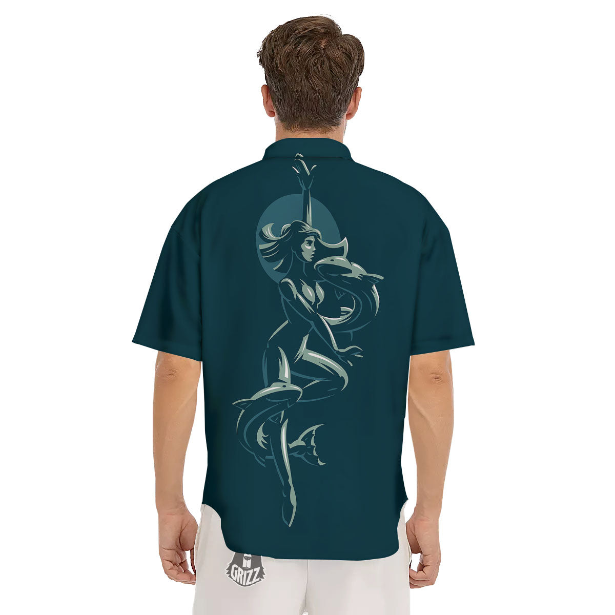 Pisces Sign Astrology Print Men's Short Sleeve Shirts-grizzshop