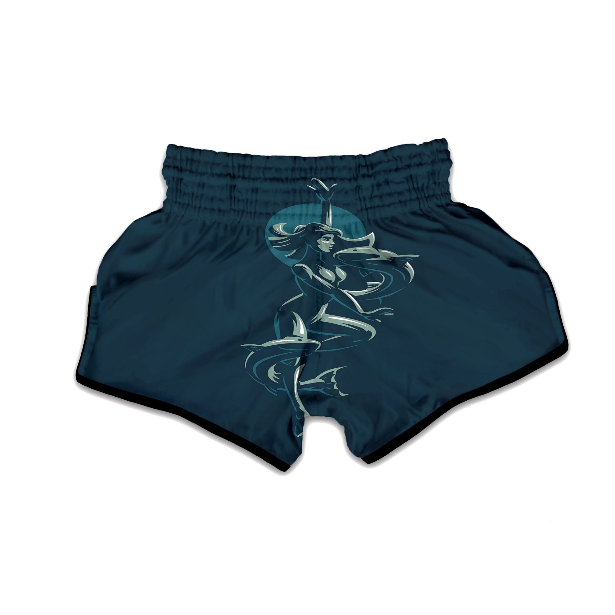 Pisces Sign Astrology Print Muay Thai Boxing Shorts-grizzshop