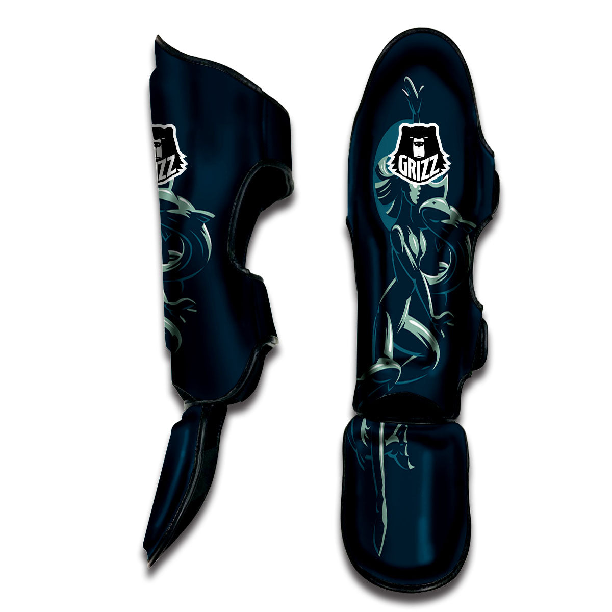 Pisces Sign Astrology Print Muay Thai Shin Guards-grizzshop
