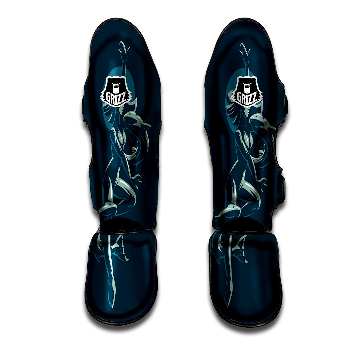 Pisces Sign Astrology Print Muay Thai Shin Guards-grizzshop