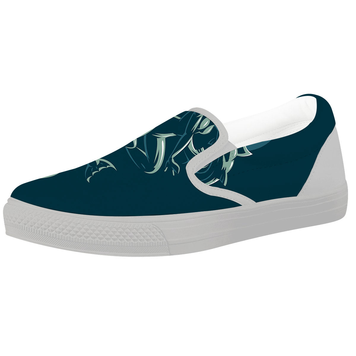 Pisces Sign Astrology Print White Slip On Shoes-grizzshop