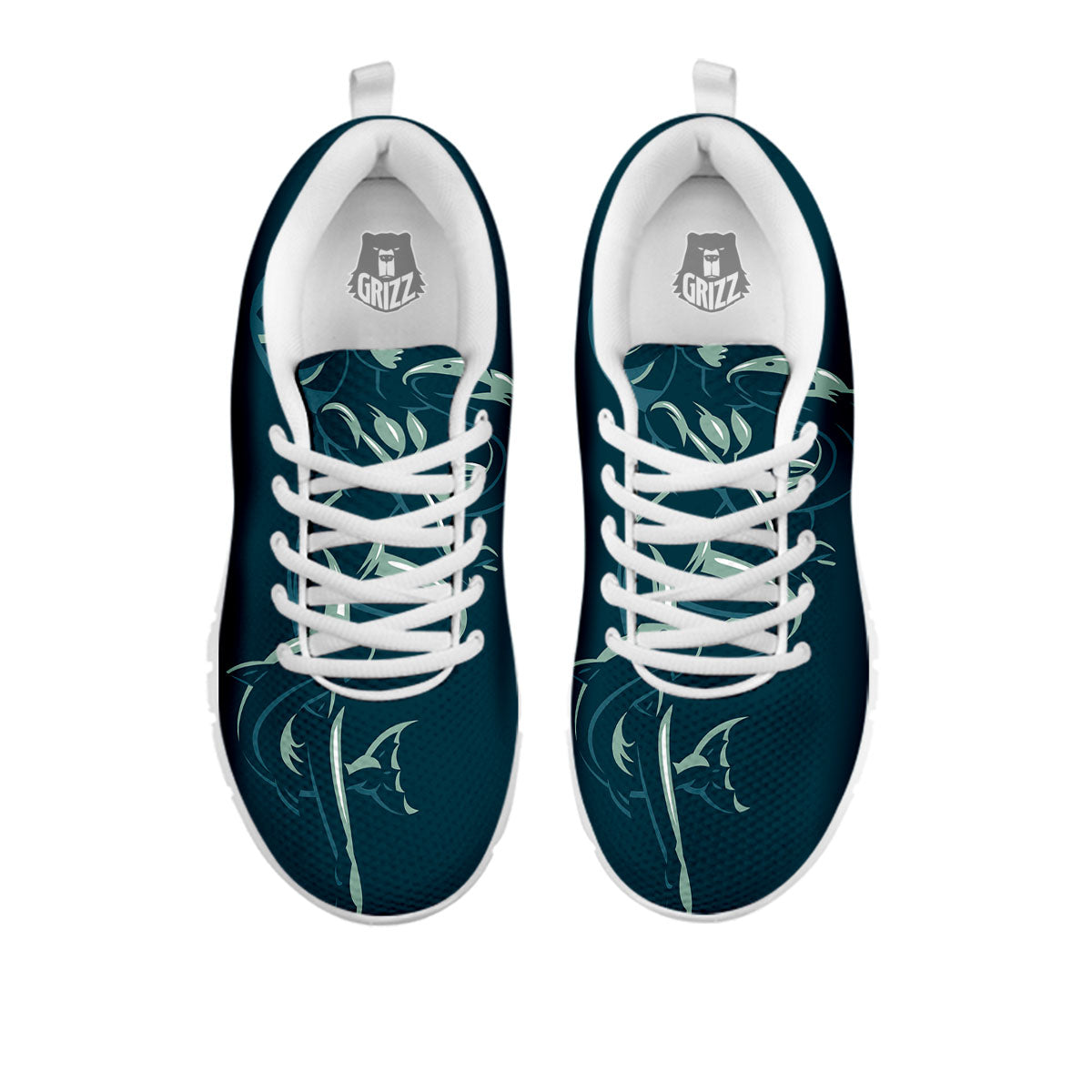 Pisces Sign Astrology Print White Sneaker-grizzshop