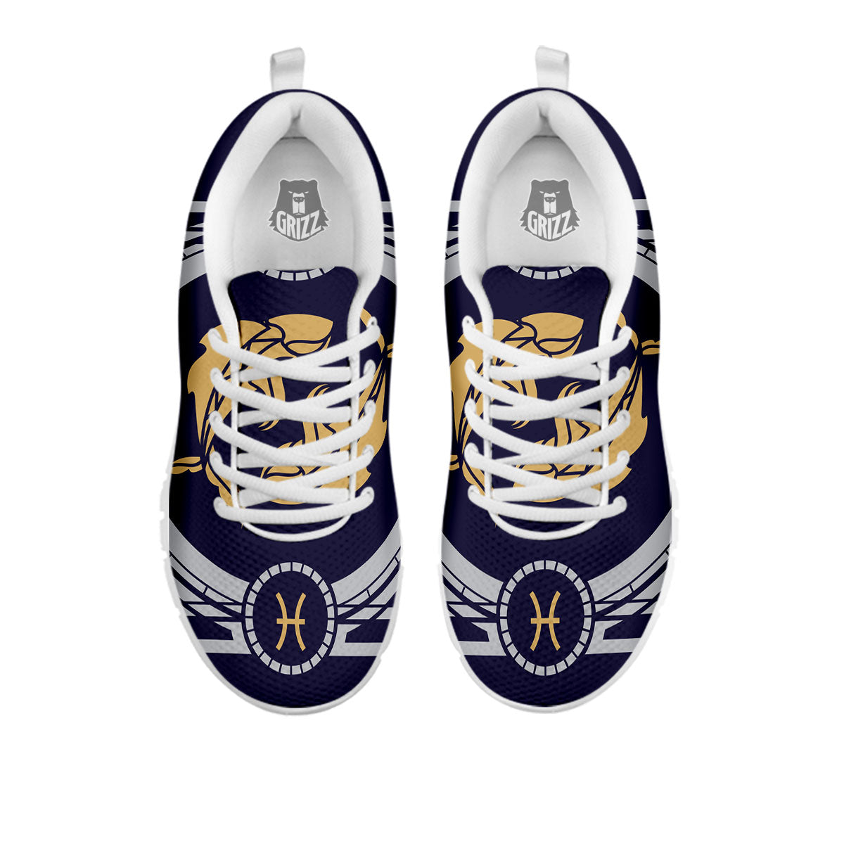 Pisces Sign Horoscope Print White Sneaker-grizzshop