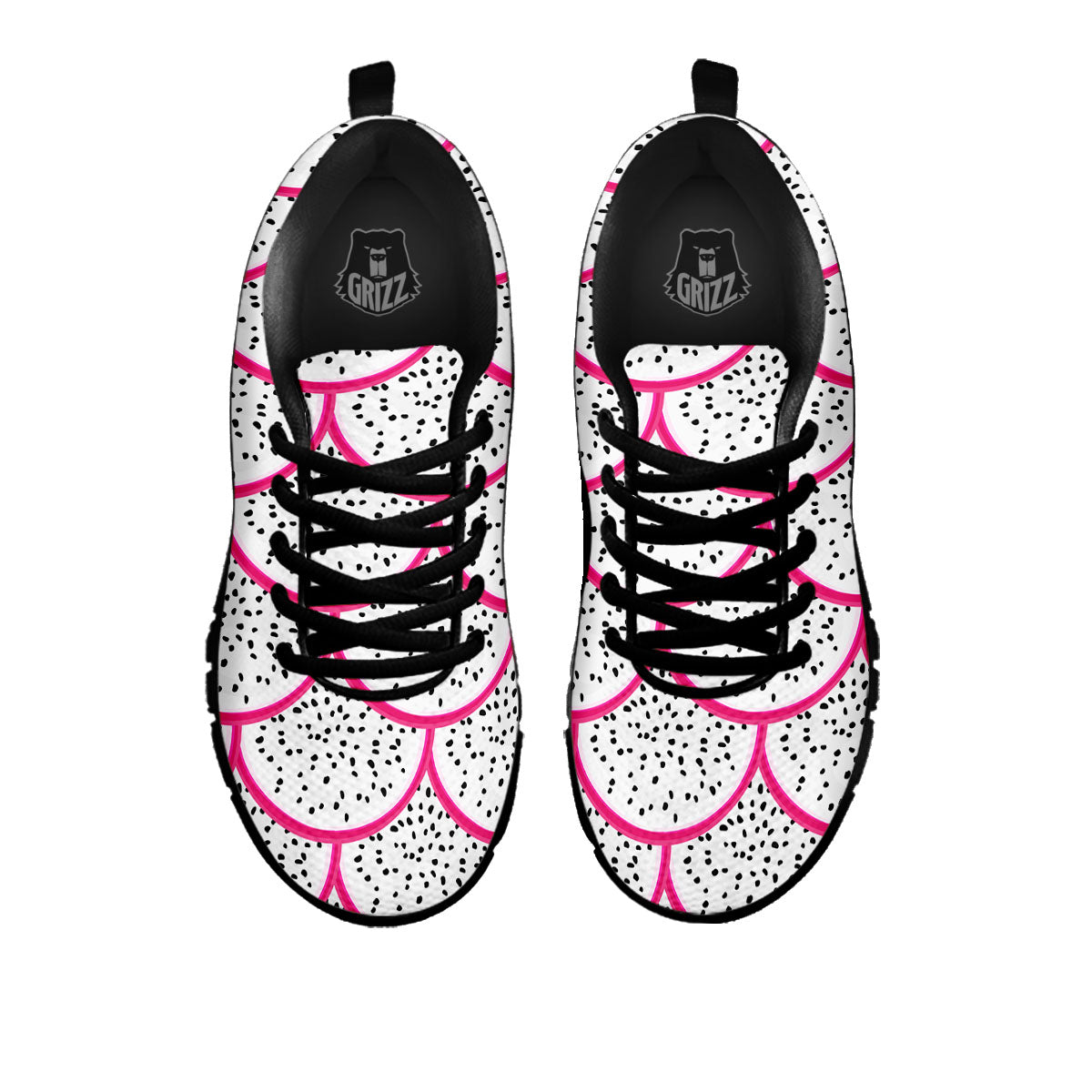 Pitaya Pattern Print Black Sneaker-grizzshop