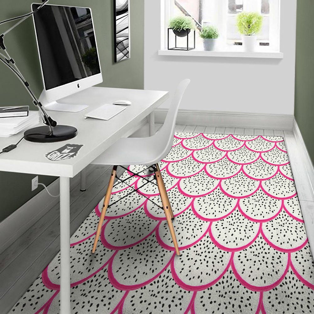 Pitaya Pattern Print Floor Mat-grizzshop