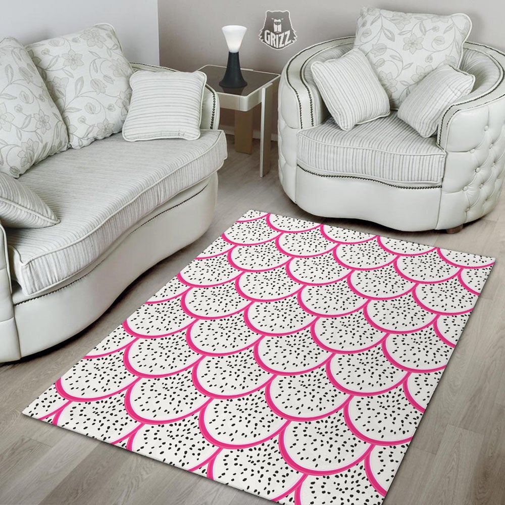 Pitaya Pattern Print Floor Mat-grizzshop