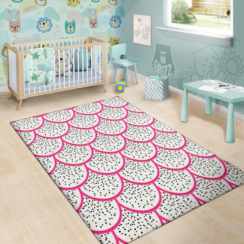 Pitaya Pattern Print Floor Mat-grizzshop