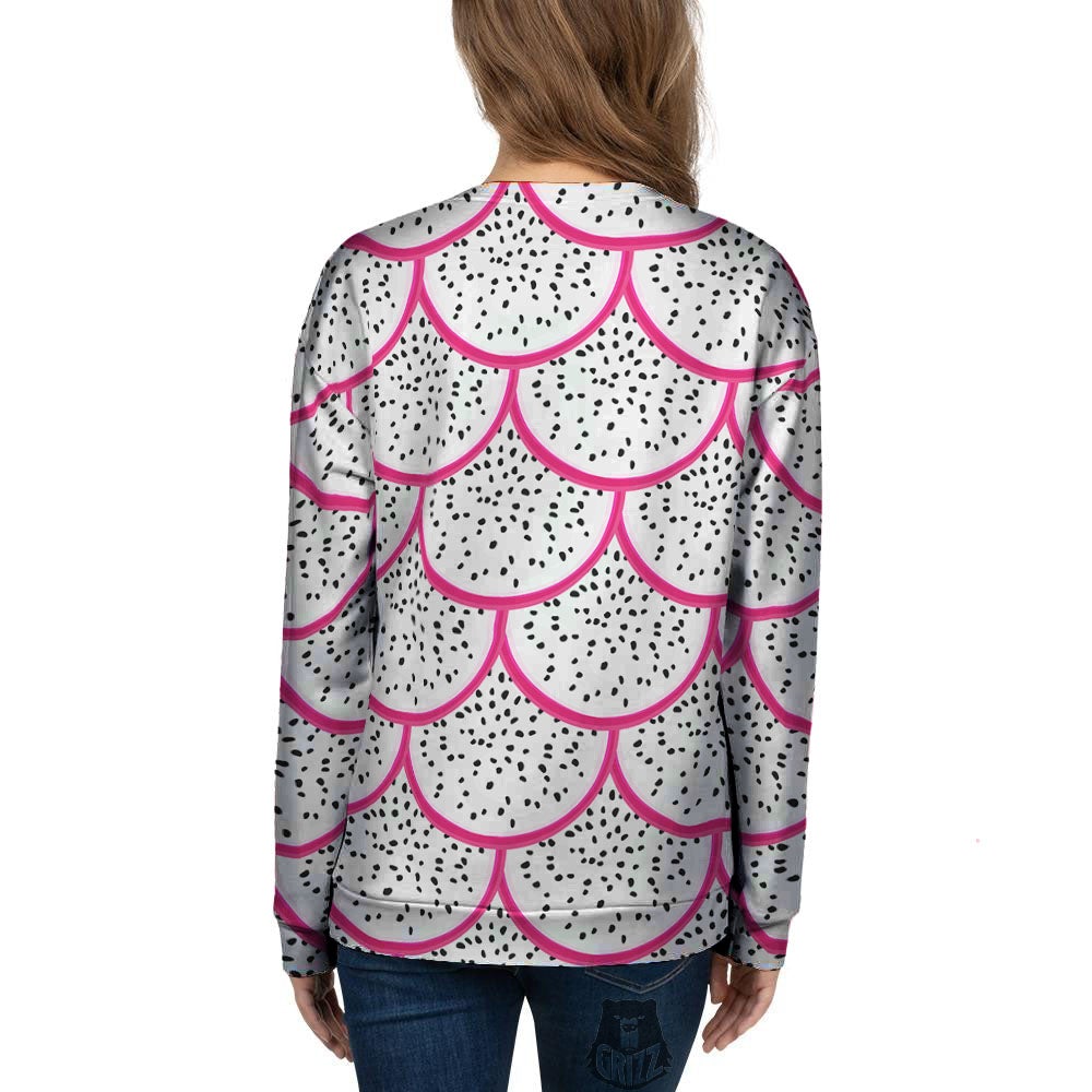 Pitaya Pattern Print Women's Sweatshirt-grizzshop