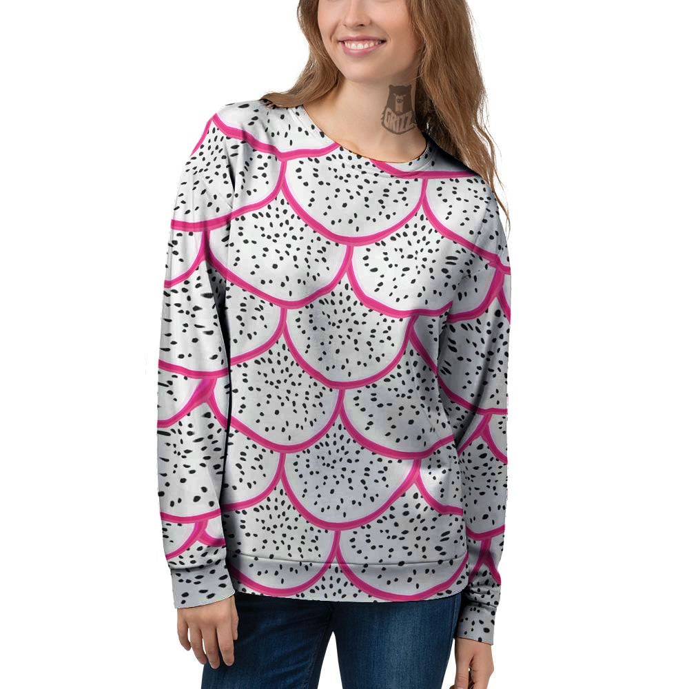 Pitaya Pattern Print Women's Sweatshirt-grizzshop
