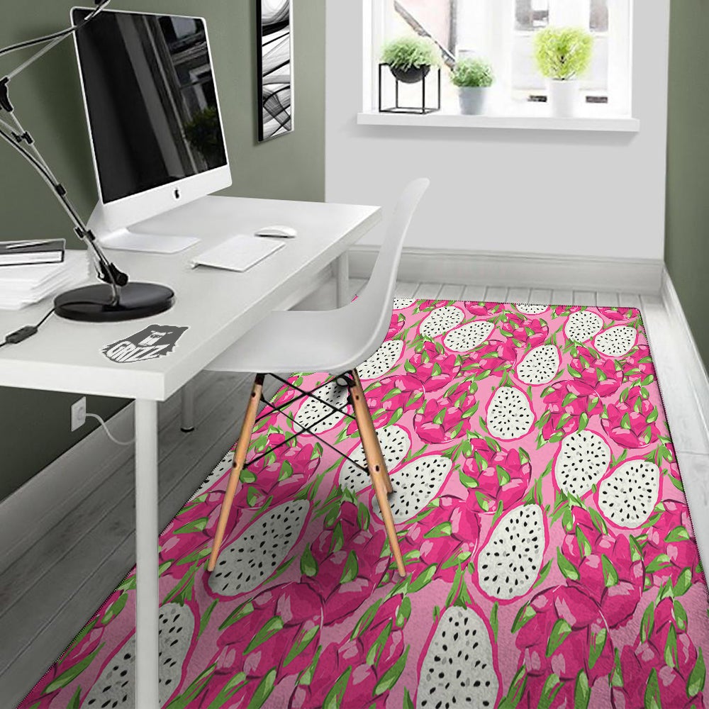 Pitaya Tropical Print Pattern Floor Mat-grizzshop
