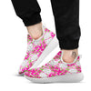 Pitaya Tropical Print Pattern White Athletic Shoes-grizzshop