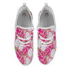 Pitaya Tropical Print Pattern White Athletic Shoes-grizzshop