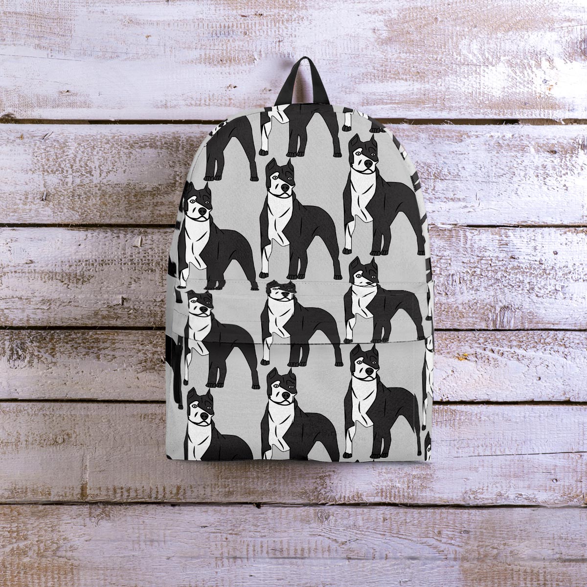 Pitbull Print Backpack-grizzshop