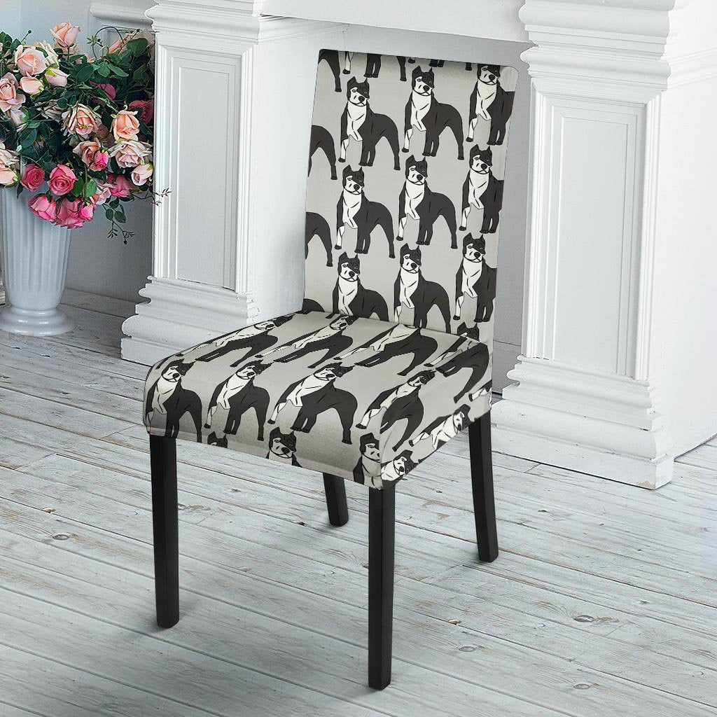Pitbull Print Chair Cover-grizzshop