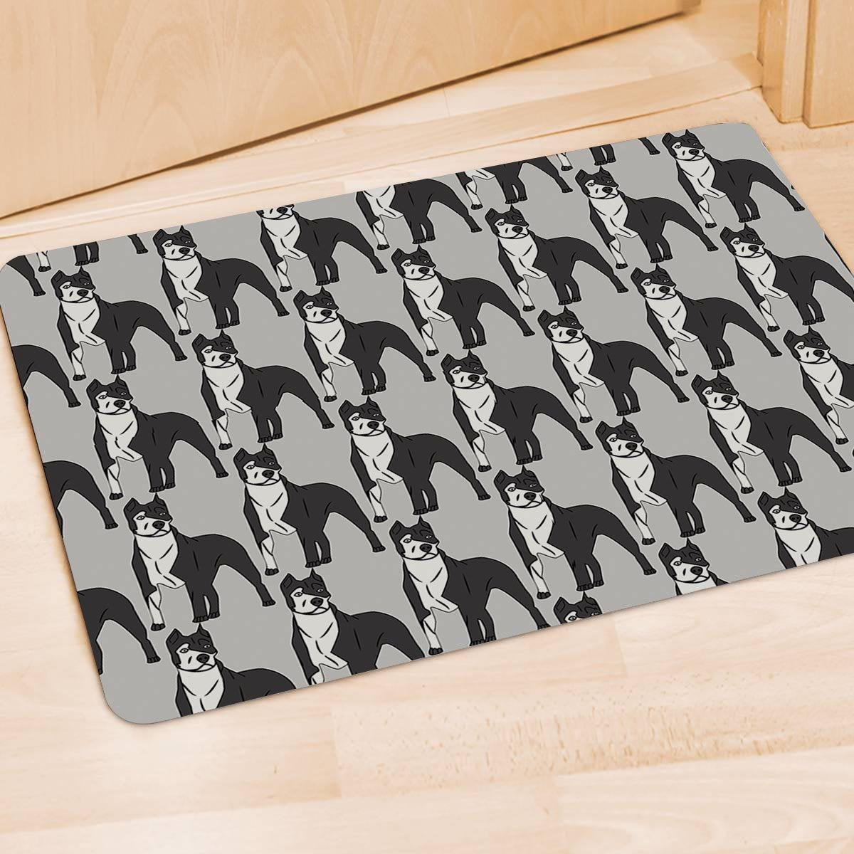 Pitbull Print Door Mat-grizzshop