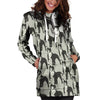 Pitbull Print Hoodie Dress-grizzshop