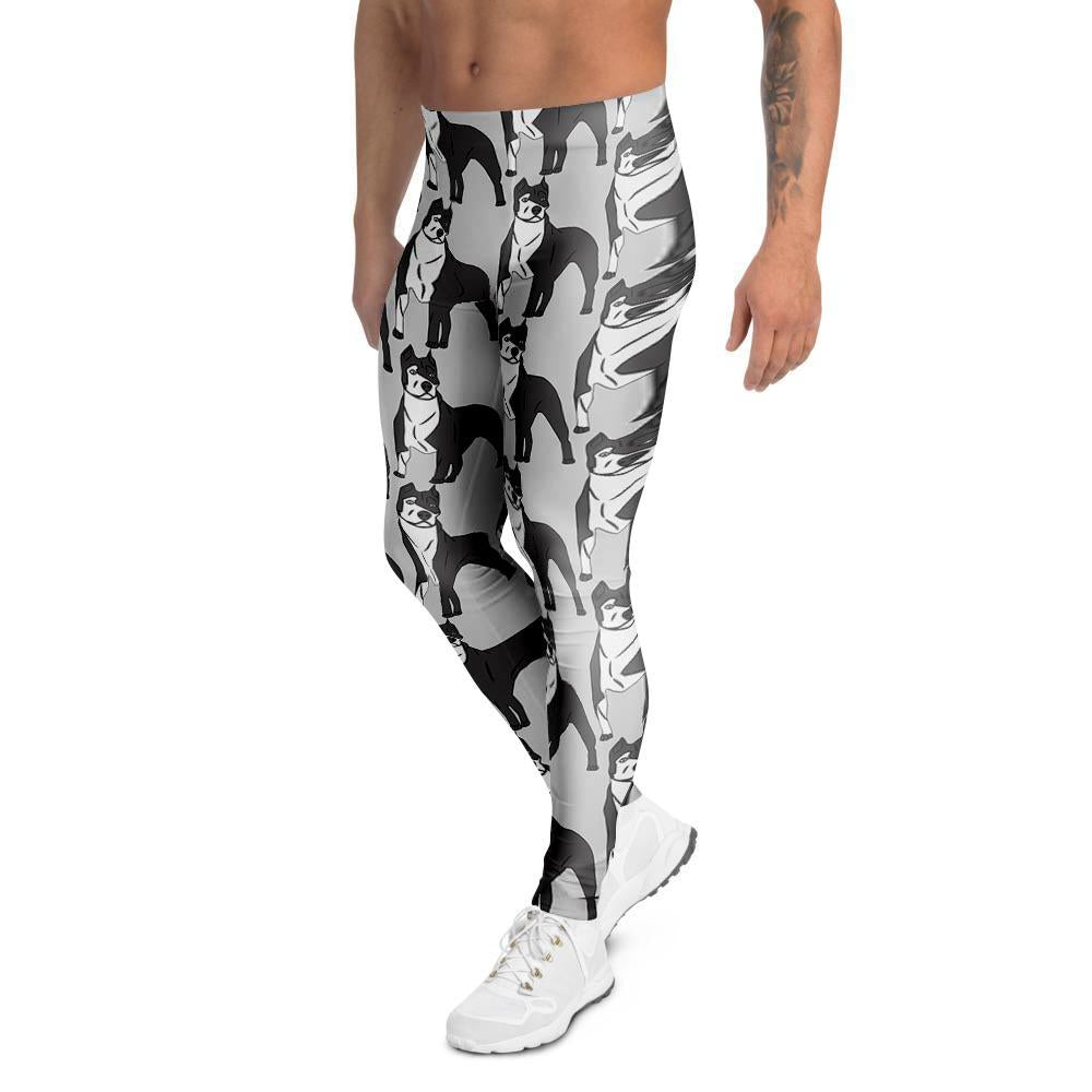 Pitbull Print Men's Leggings-grizzshop