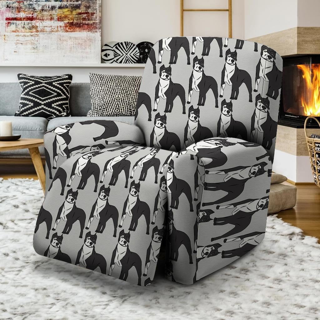 Pitbull Print Recliner Cover-grizzshop