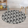 Pitbull Print Round Rug-grizzshop